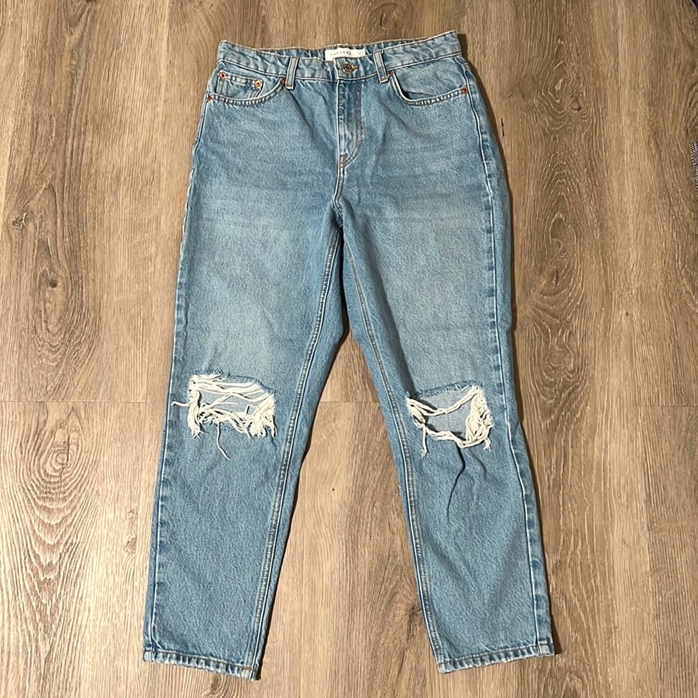 Topshop mom jeans petite